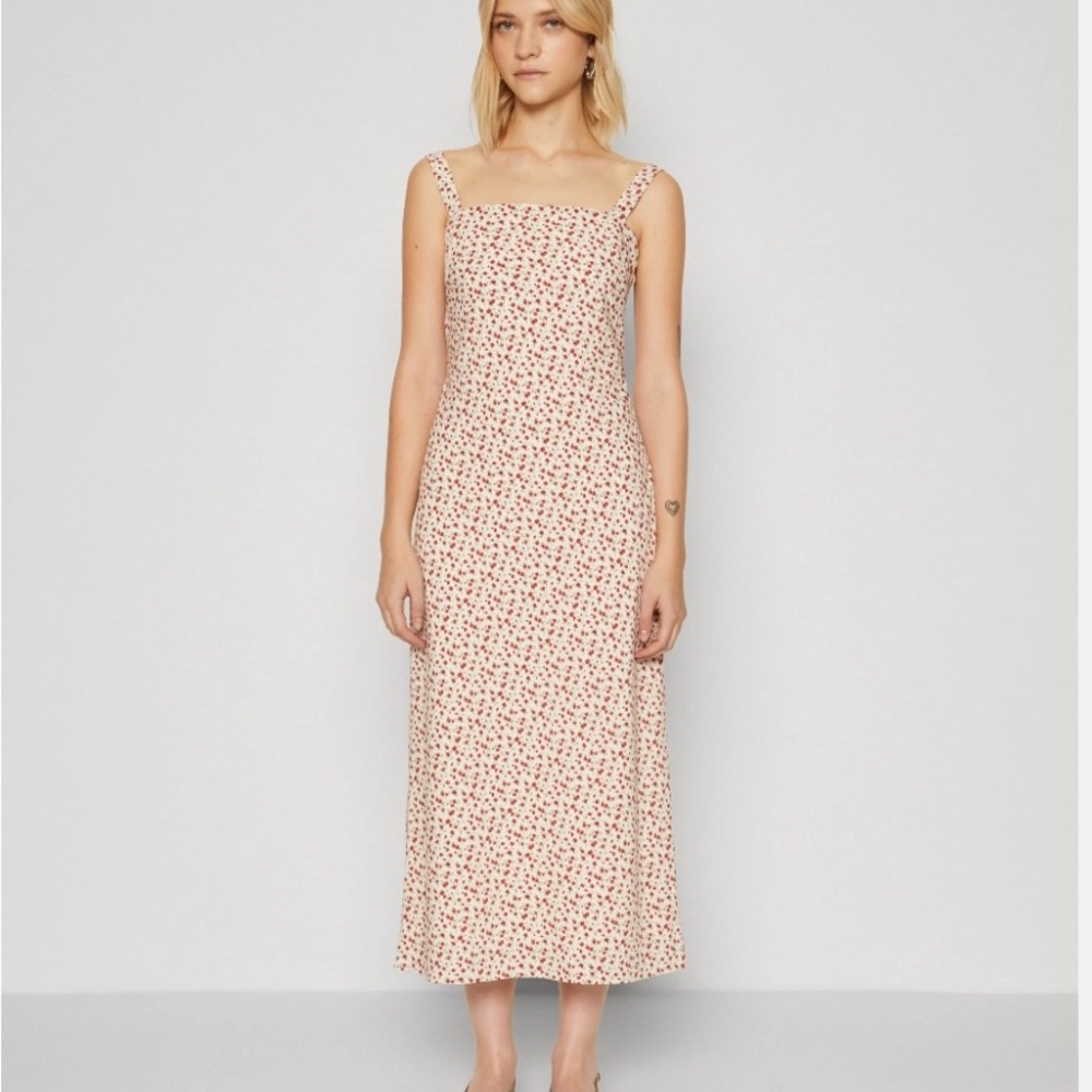 NWT Floral Print Slip Midi Dress